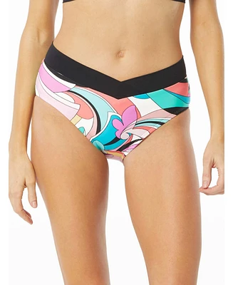Beach House Women's Swim Letty Crossover Bikini Bottom - Saltwater Swirl