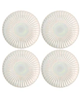 Godinger Blush Scalloped Iridescent Dinner Plates