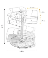 Sorbus Tea Bag 2 Tier Lazy Susan Organizer