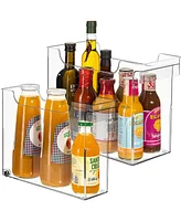 Sorbus Tall Roll Out Fridge Caddy (2 Pack)