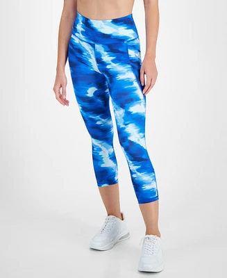 Id Ideology Women's Shibori Wave Cropped Leggings, Created for Macy's