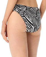 Michael Kors Women's Animal Print Full Coverage Bikini Bottoms