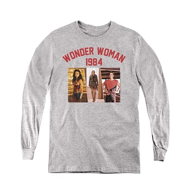 Wonder Woman Boys 84 Youth Collegiate Montage Long Sleeve Sweatshirt