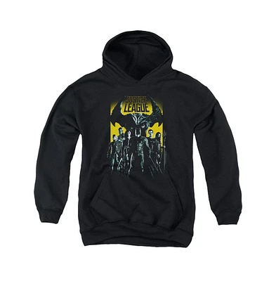 Justice League Boys Movie Youth Stand Up To Evil Pull Over Hoodie / Hooded Sweatshirt