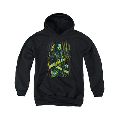 Justice League Boys Movie Youth Aquaman Pull Over Hoodie / Hooded Sweatshirt