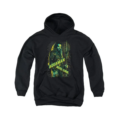 Justice League Movie Youth Aquaman Pull Over Hoodie / Hooded Sweatshirt