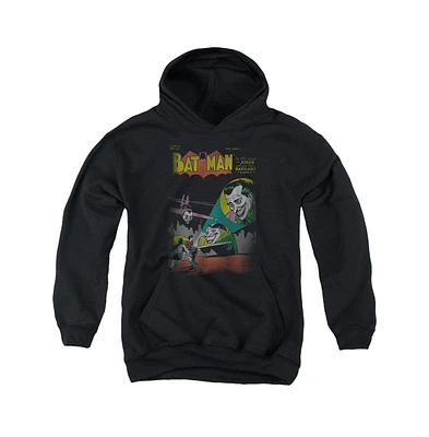 Batman Boys Dc Comics Youth Wrong Signal Pull Over Hoodie / Hooded Sweatshirt