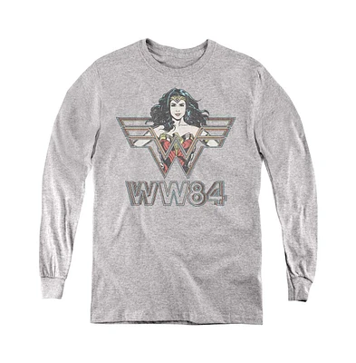 Wonder Woman Boys 84 Youth Symbol Long Sleeve Sweatshirt