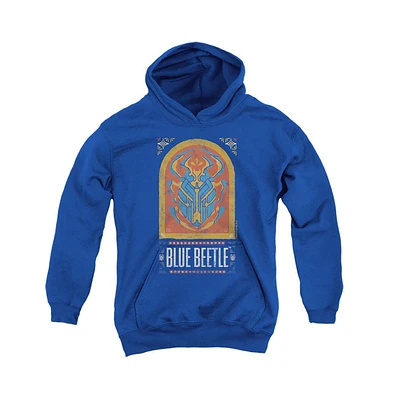 Blue Beetle Boys Youth Archway Pull Over Hoodie / Hooded Sweatshirt