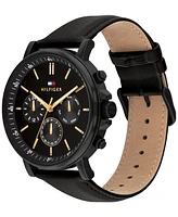 Tommy Hilfiger Men's Multifunction Leather Watch 44mm