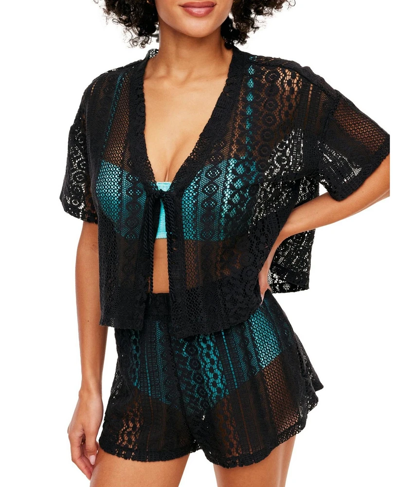 Adore Me Women's Nika Swimwear Two-piece Swim Cover-up Top