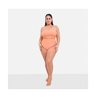 Rebdolls Plus Size Essential High Waist Bikini Bottom