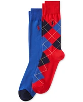 Polo Ralph Lauren Men's Argyle Slack Socks, 2-Pack