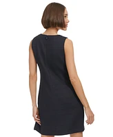 Tommy Hilfiger Women's Sleeveless Split-Neck Shift Dress