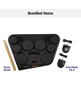 Yamaha DD75AD Portable Digital Drum Kit with Drum Sticks and 2 Foot Pedals