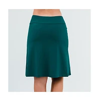 Calypsa Women's Knee Length Swim Skort