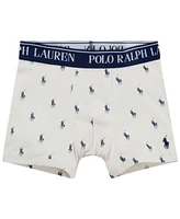 Polo Ralph Lauren Big Boys Cotton Stretch Boxer Briefs 3-Pack