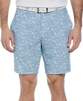 Pga Tour Men's Pineapple Print Performance 8" Golf Shorts