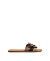 Schutz Women's Cinna Flat Buckle Sandals