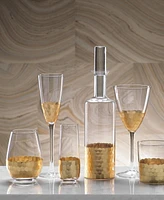 American Atelier Daphne Gold Stemless Flutes, Set of 6