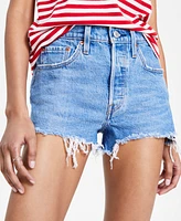 Levi's Women's 501 Button Fly Cotton High-Rise Denim Shorts