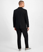 Alfani Mens Crinkle Button Front Shirt Textured Suit Jacket Textured Suit Pants Created For Macys