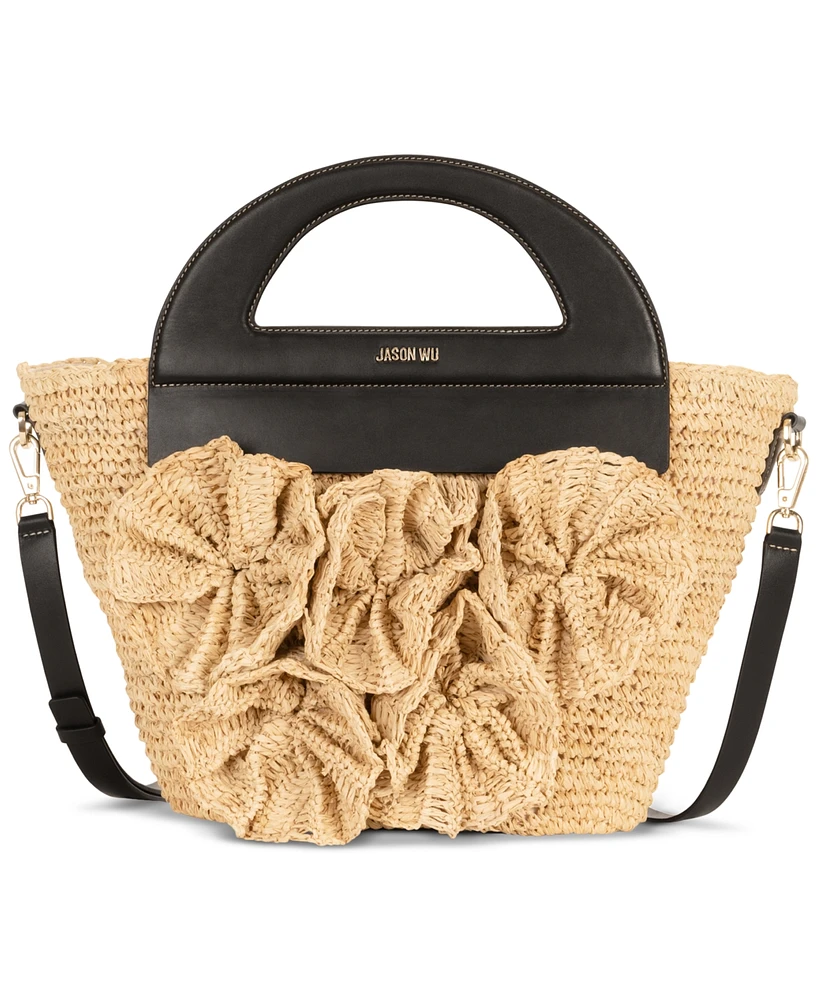 Jason Wu Rose Straw Tote