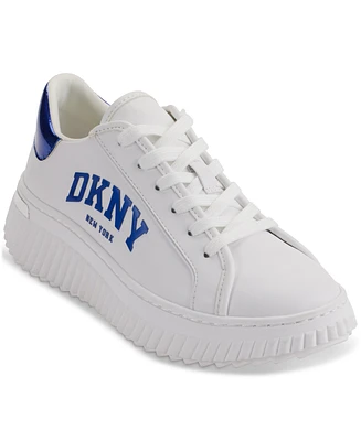 Dkny Women's Leon Lace-Up Logo Sneakers