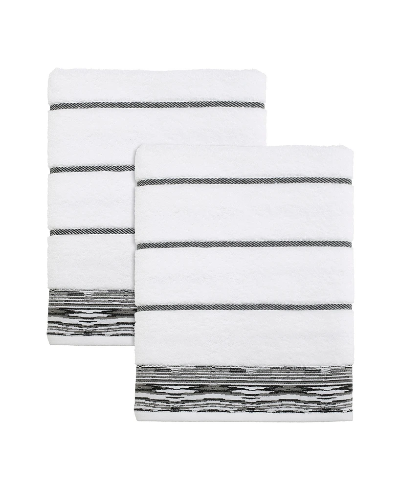 Nicole Miller Sydney 2-Pc. Bath Towel Set, 27" x 54"