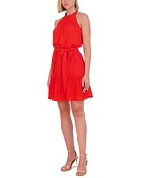 Vince Camuto Women's Ruffled Halter Fit & Flare Dress