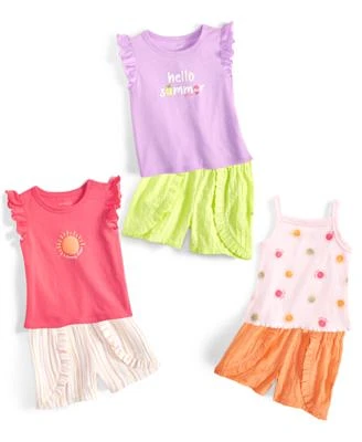 First Impressions Baby Girls T Shirts Tank Tops Shorts Created For Macys