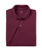 Lands' End Men's School Uniform Short Sleeve Polyester Polo Shirt