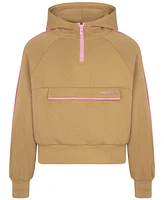 Converse Girls Half Zip Boxy Utility Hoodie