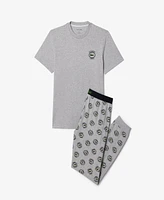 Lacoste Men's Stretch Jersey Pajama Set