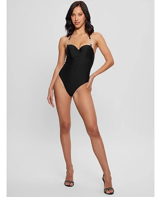 Guess Women's Embellished One-Piece Swimsuit