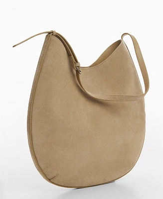 Mango Women's Leather Shoulder Bag