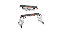 Slickblue 330 lbs Aluminum Folding Non-slip Drywall Step Stool Ladder