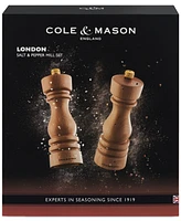 Cole Mason London 7" Wooden Salt & Pepper Mill Gift Set