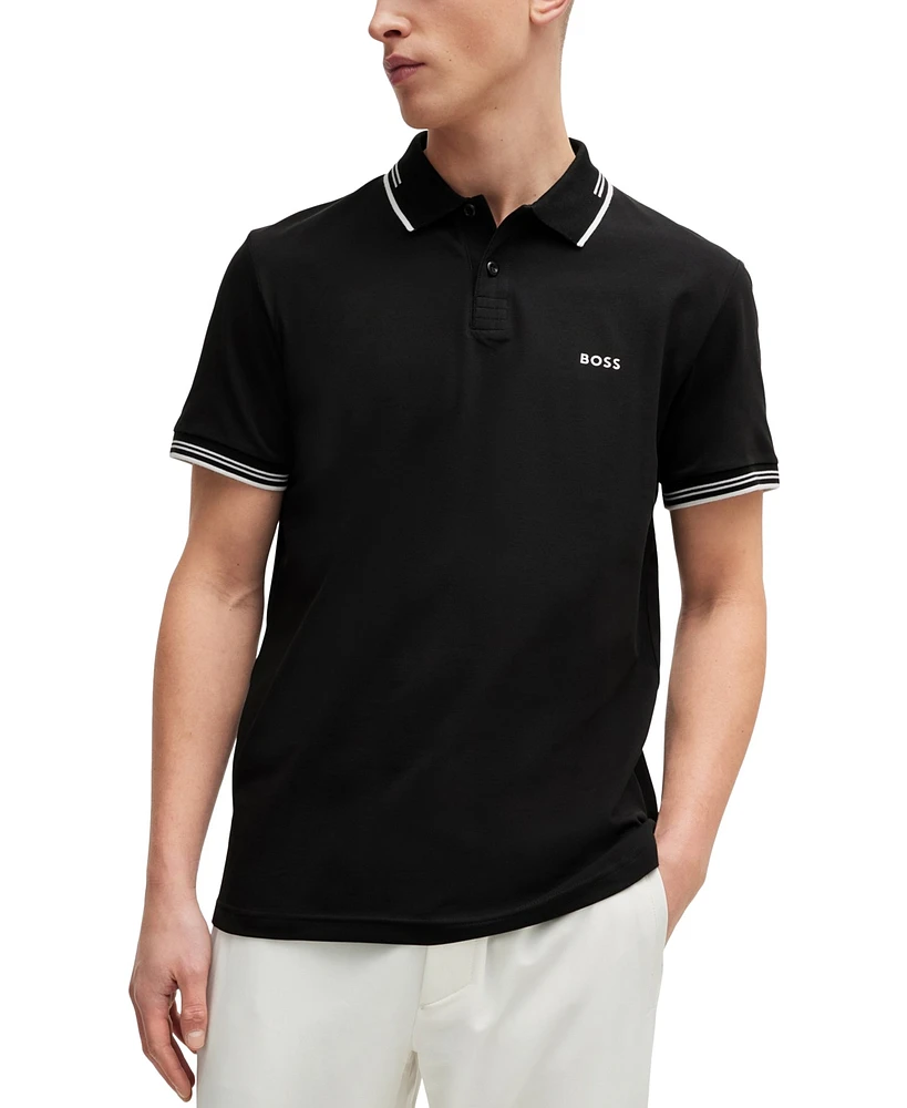 Boss by Hugo Men's Branded Slim-Fit Polo Shirt