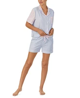 Sanctuary Women's 2-Pc. Cotton Boxer Pajamas Set