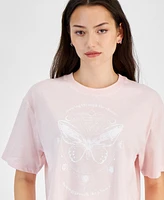 Self Esteem Juniors' Butterfly Celestial Graphic-Print Tee