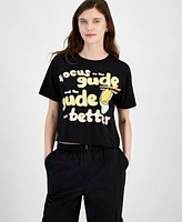 Love Tribe Juniors' Sanrio Gudetama Graphic T-Shirt