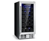 Slickblue 15 Inch 30-Bottle Wine Cooler with Temperature Memory