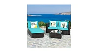 Slickblue 5PCS Patio Sofa Set with Coffee Table