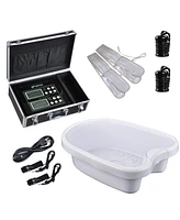 Yescom Ionic Detox Foot Spa Machine Massage Tub Kit with Arrays Far Infrared Belts Home