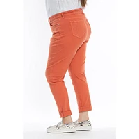 Slink Jeans Plus Color Boyfriend Pants