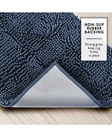 Hearth & Harbor Ultra Soft Non-Slip Chenille Bath Rug - Quick Dry