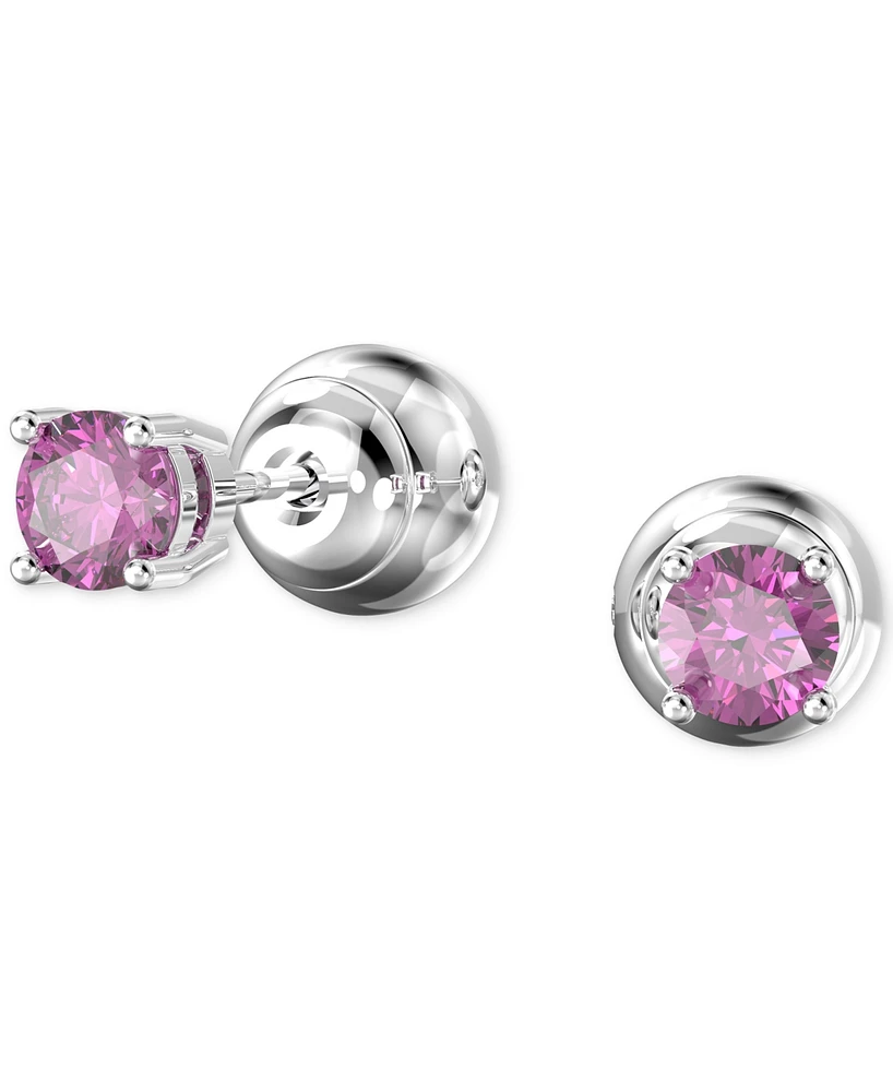 Swarovski Faceted Color Crystal Small Stud Earrings