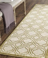 Safavieh Amherst AMT411 Ivory and Light Green 2'3" x 7' Runner Area Rug