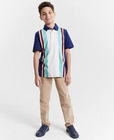 Epic Threads Little and Big Boys Retro Vertical-Stripe Polo Shirt, Created for Macy's